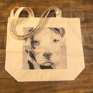 Pitbull canvas tote bag NEW